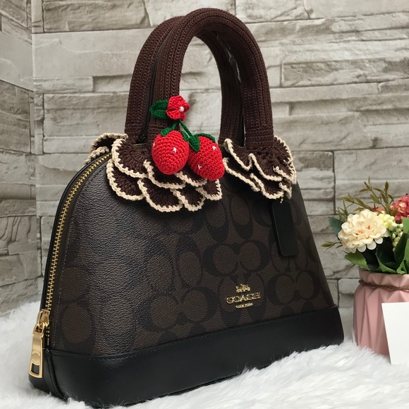 👜2Pcs🌺 MINI SIERRA SATCHEL&CROCHET HANDLE COVERS - Picture 3 of 8